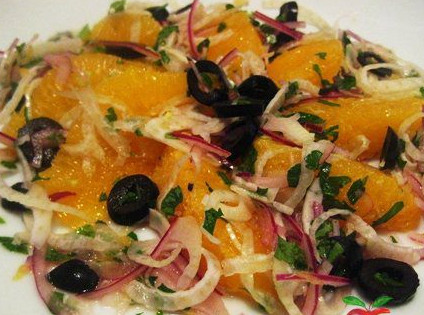 Салат с апельсинами